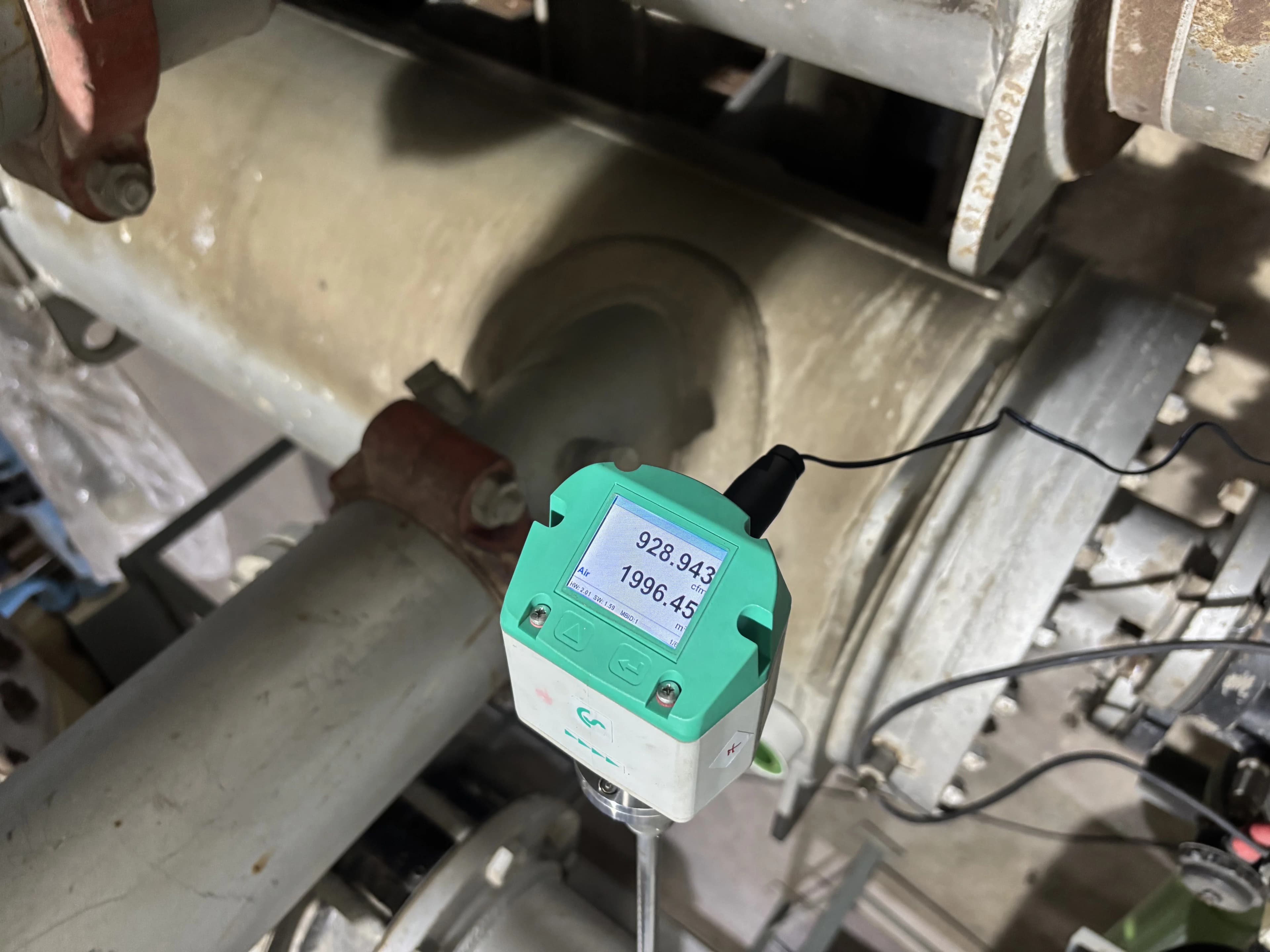 Inserted type Compressed Air flow meter