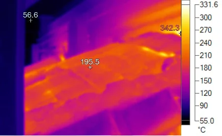 Glass Furnace Port Top Thermography