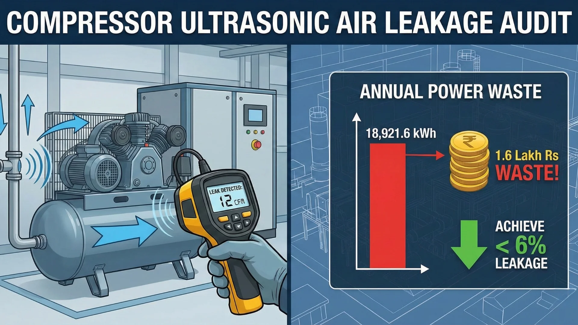 Compressor Ultrasonic Air Leakage Audit